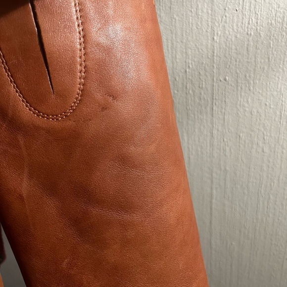 SAM EDELMAN  Penny Whiskey Brown Leather Zip Riding Boots Womens Size 9M - Picture 5 of 15